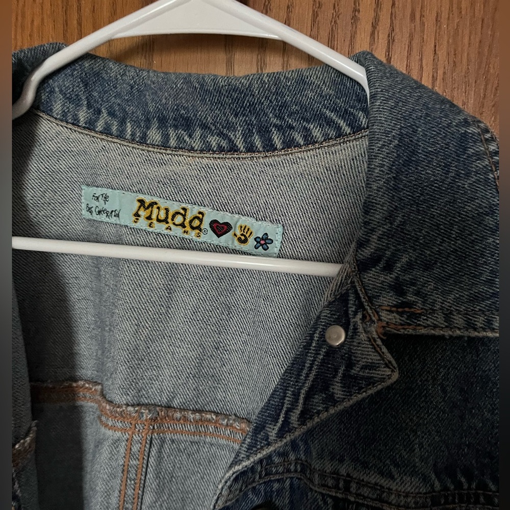 Vintage 90's Mudd Jean Jacket Denim jacket juniors XL - Picture 2 of 6